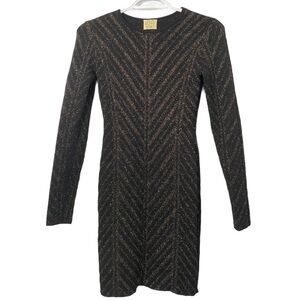 Torn by Ronny Robo Long Sleeves Bodycon Dress